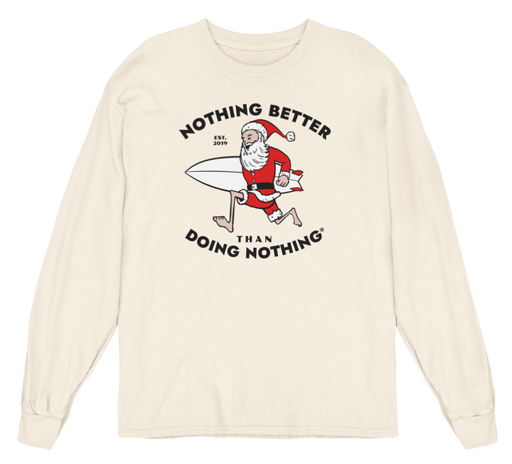 Surfer Santa Long Sleeve