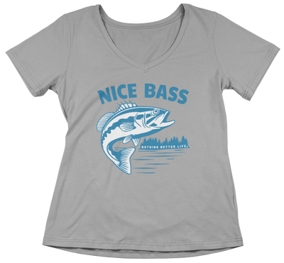 Women's Nice Bass V-Neck